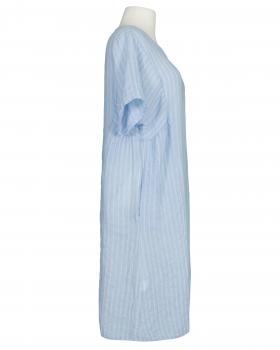 Leinenkleid mit Streifen in  hellblau von Puro Lino (Bild 2)