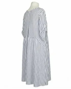 Leinenkleid mit Streifen in  wei� von Puro Lino (Bild 3)