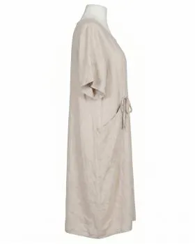 Leinenkleid mit Taschen in  beige von Puro Lino (Bild 2)