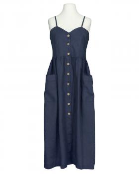 Leinenkleid mit Taschen in  blau von Puro Lino (Bild 1)