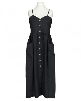 Leinenkleid mit Taschen in  schwarz von Puro Lino (Bild 1)