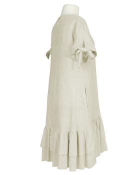 Leinenkleid mit Volant in  beige von Made in Italy (Bild 2)