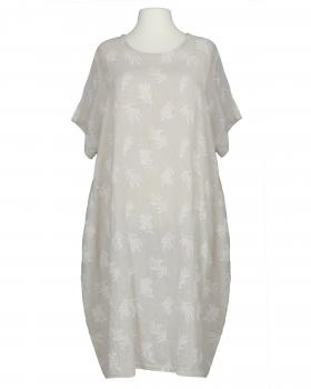 Leinenkleid Print in  beige von Puro Lino (Bild 1)