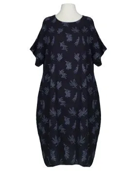 Leinenkleid Print in  blau von Puro Lino (Bild 1)