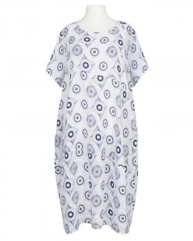 Leinenkleid Print in  weiss von Made in Italy (Bild 1)
