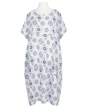 Leinenkleid Print in  wei� von Made in Italy (Bild 1)