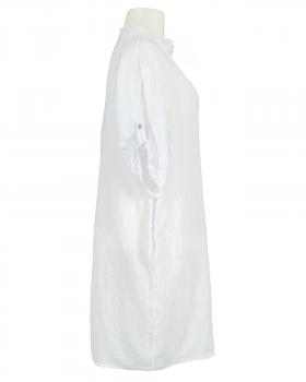 Leinenkleid Stehkragen in  weiss von Nana Ricci (Bild 2)
