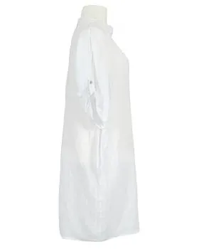 Leinenkleid Stehkragen in  wei� von Nana Ricci (Bild 2)