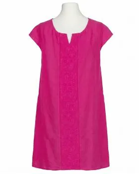 Leinenkleid Stickerei in  pink von Puro Lino (Bild 1)