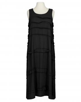 Leinenkleid Stufenoptik in  schwarz von Puro Lino (Bild 1)