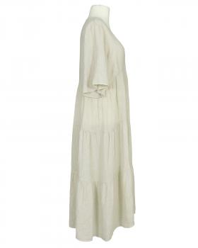 Leinenkleid V-Ausschnitt in  beige von Puro Lino (Bild 2)