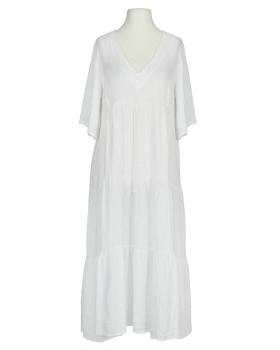 Leinenkleid V-Ausschnitt in  weiss von Puro Lino (Bild 1)