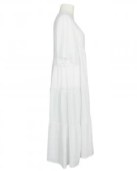 Leinenkleid V-Ausschnitt in  weiss von Puro Lino (Bild 2)