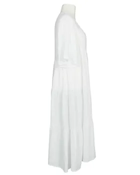 Leinenkleid V-Ausschnitt in  wei� von Puro Lino (Bild 2)