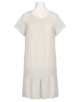 Leinenkleid Volant in  beige von Puro Lino (Bild 1)