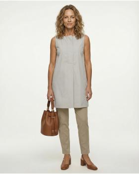 Long Bluse Baumwolle in  taupe von Wendy (Bild 3)
