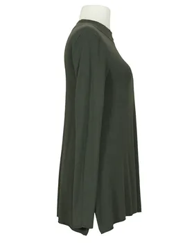 Long Pullover Feinstrick in  oliv von Esvivid (Bild 2)