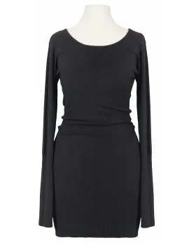Long Pullover mit Schn�rung in  schwarz von Classic Tricot (Bild 1)