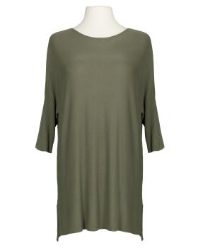 Long Pullover Viskose in  khaki von fashion made in italy (Bild 1)