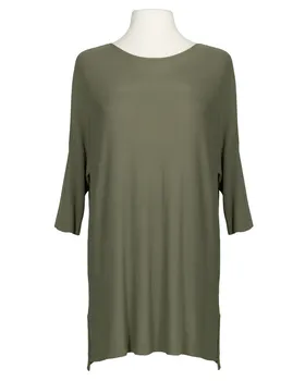 Long Pullover Viskose in  khaki von fashion made in italy (Bild 1)