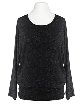 Long Shirt mit Lurex in  schwarz von Diana (Bild 1)