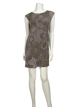 Long Shirt Spitzenprint in  braun von Diana (Bild 2)