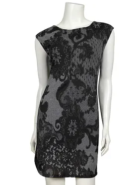 Long Shirt Spitzenprint in  schwarz von Diana (Bild 1)