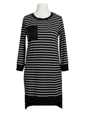Longshirt Streifen in  schwarz von Paccio (Bild 1)