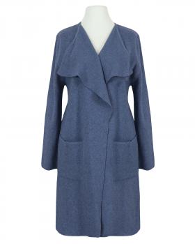 Long Strickhlle in  jeansblau von Spaziodonna (Bild 1)