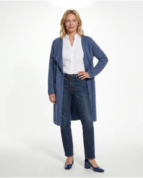 Long Strickh�lle in  jeansblau von Spaziodonna (Bild 3)