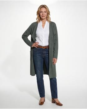 Long Strickh�lle in  khaki von Spaziodonna (Bild 3)