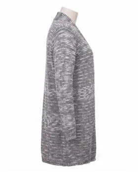 Long Strickjacke in  grau von Spaziodonna (Bild 2)