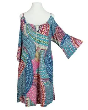 Cold-Shoulder Kleid in  blau von fashion made in france (Bild 2)