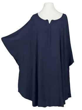 Long Tunika Viskose in  blau von Spaziodonna (Bild 2)