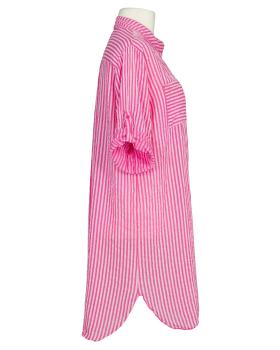 Longbluse gestreift in  pink von Made in Italy (Bild 2)
