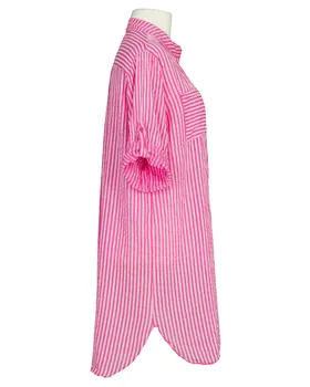 Longbluse gestreift in  pink von Made in Italy (Bild 2)