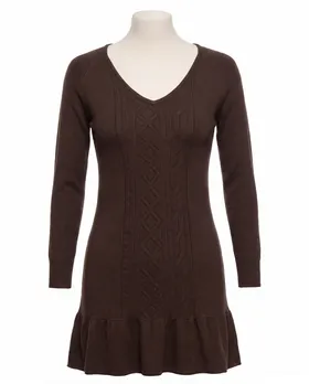 Longpullover mit Cashmere in  braun von fashion made in italy (Bild 1)