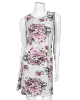 Longshirt mit Bl�ten in  wei� von Diana (Bild 1)