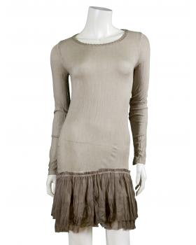 Longshirt mit Spitze in  braun von Miss Carla (Bild 1)