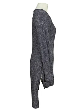 Longshirt Viskosestrick in  blau von H.liesel (Bild 2)