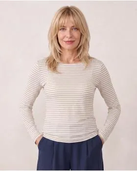 Longsleeve mit Cashmere in  beige von Italia Moda (Bild 6)