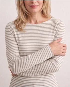 Longsleeve mit Cashmere in  beige von Italia Moda (Bild 7)