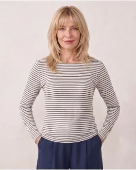 Longsleeve mit Cashmere in  braun von Italia Moda (Bild 6)