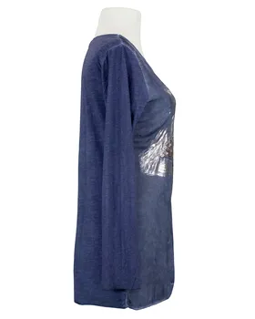 Longsleeve mit Seide in  blau von Spaziodonna (Bild 2)