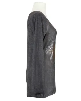 Longsleeve mit Seide in  grau von Spaziodonna (Bild 2)