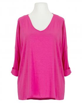 Longsleeve V-Ausschnitt in  pink von New Collection (Bild 1)