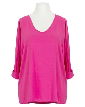 Longsleeve V-Ausschnitt in  pink von New Collection (Bild 1)