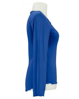 Longsleeve Viskose in  royalblau von Made in Italy (Bild 2)