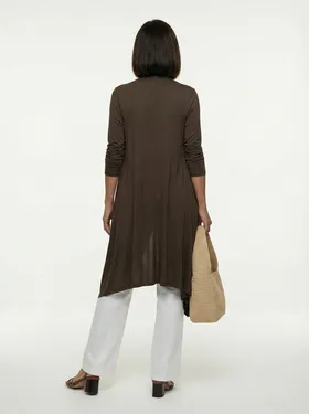 Longstrickjacke in  braun von fashion made in italy (Bild 4)