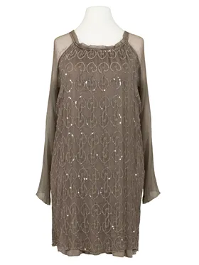 Longtunika Seidencrepe in  braun von Made in Italy (Bild 1)